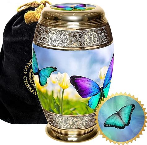 butterfly metal cremation box|Amazon.com: Butterfly Urns.